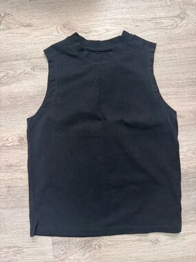 Zara Black Crewneck Tank Top